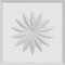 Ekena Millwork Standard Sedgwick Flower Rosette With Beveled Edge, 5"W x 5"H x 3/4"P ROSP050X050X075SDG10 - alternate 3